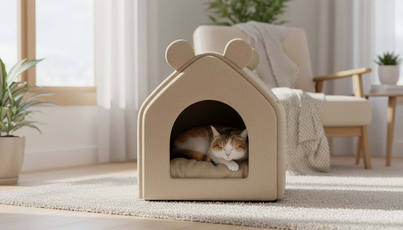 Premium Indoor Pet House Bed – Soft, Washable & Cozy Pet Bed - Image 5