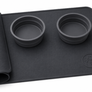 Portable Pet Feeding Mat – Foldable Waterproof Food & Water Mat for Dogs & Cats
