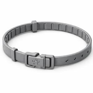 Adjustable Grey Dog Collar with Durable Plastic Buckle – Comfortable, Adjustable, and Stylish Pet Accessory