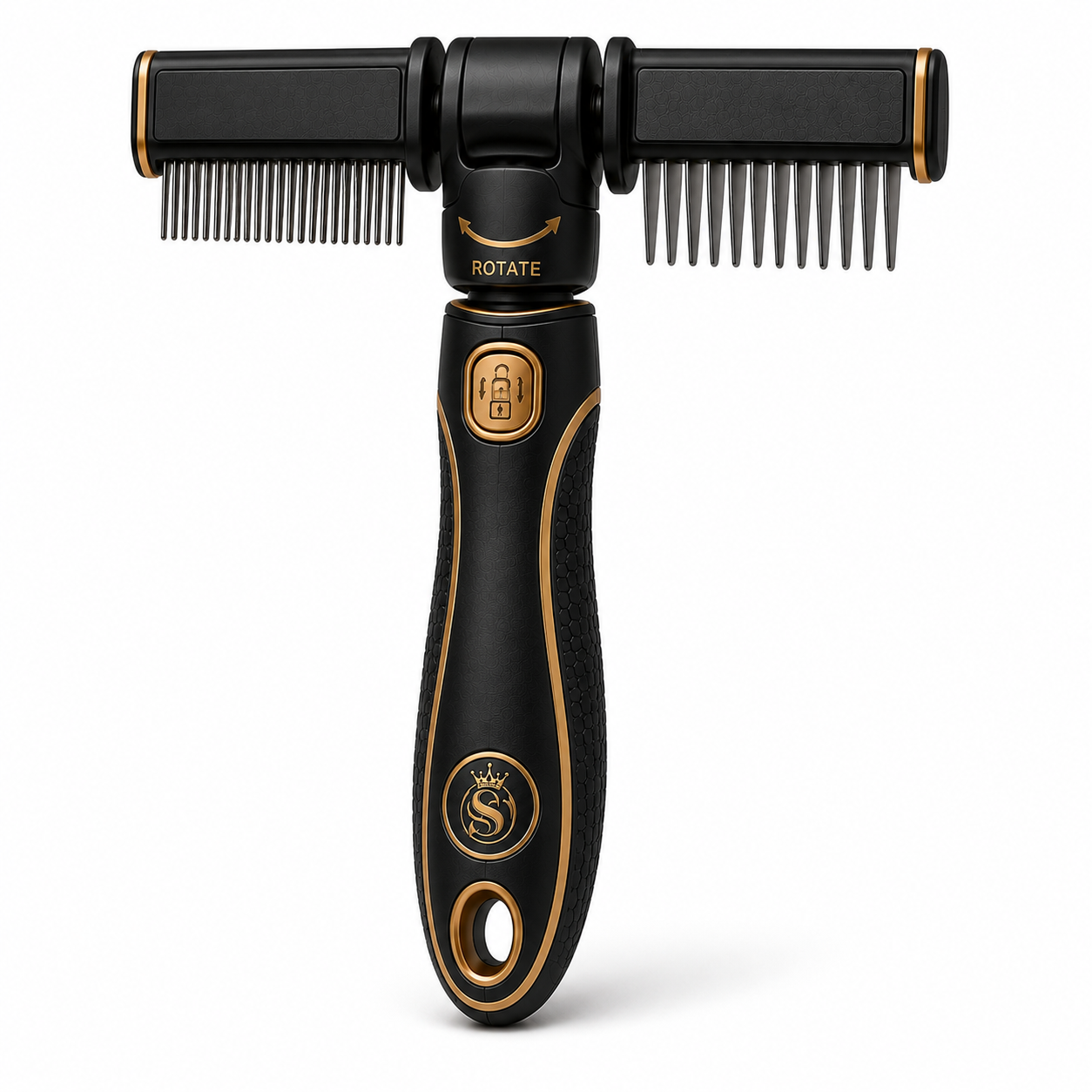 Dual-Sided Pet Grooming Comb with Rotating Head - Image 3