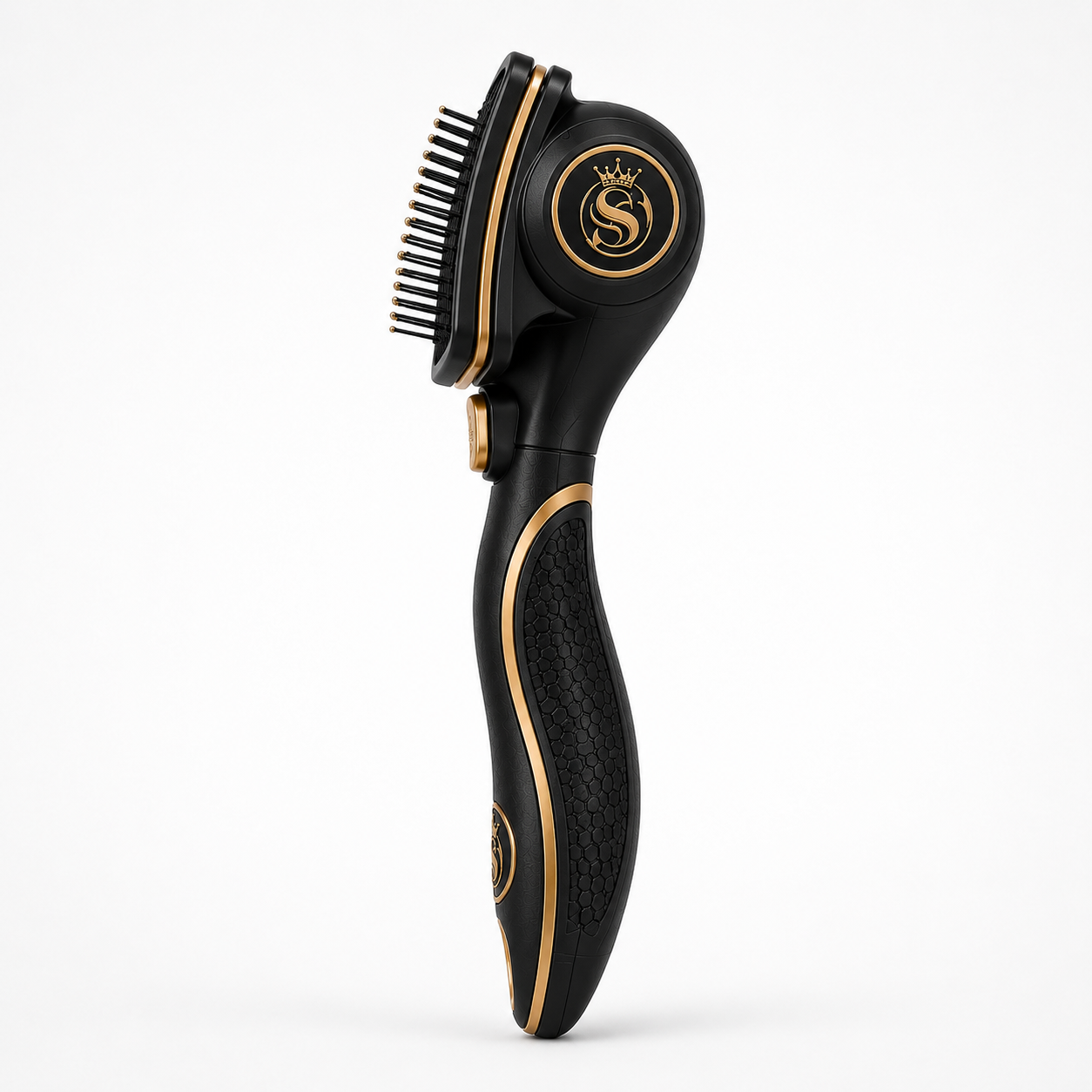 Self-Cleaning Slicker Brush with Curved Pin Pad - Image 4
