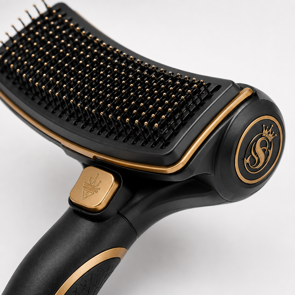 Self-Cleaning Slicker Brush with Curved Pin Pad - Image 6
