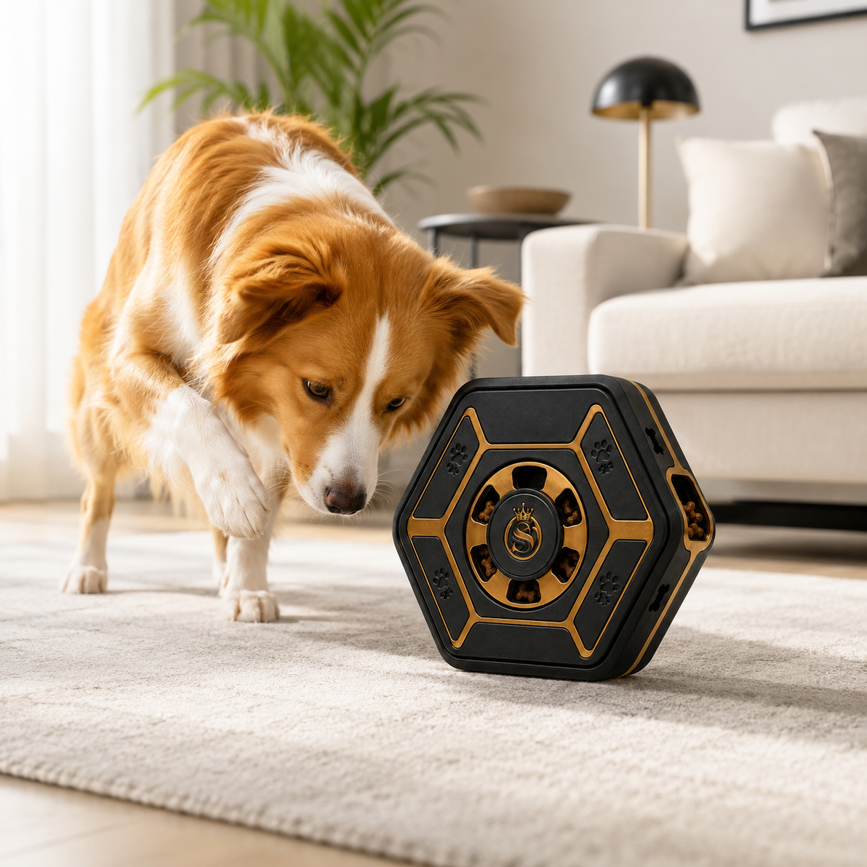 Hexagonal Interactive Treat Puzzle for Dogs - Image 4