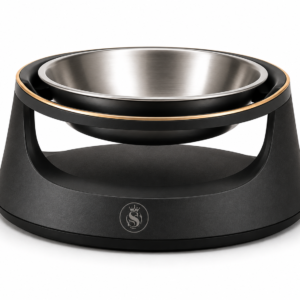 Elevated Pet Feeding Bowl with Open Support Frame