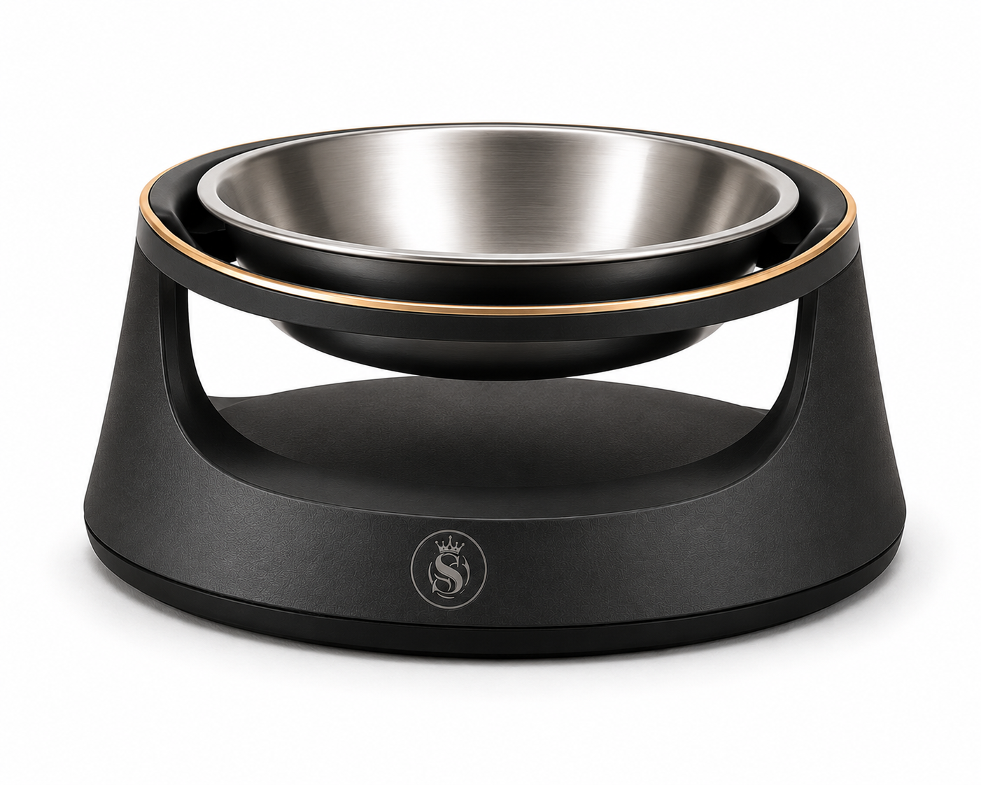 Elevated Pet Feeding Bowl with Open Support Frame