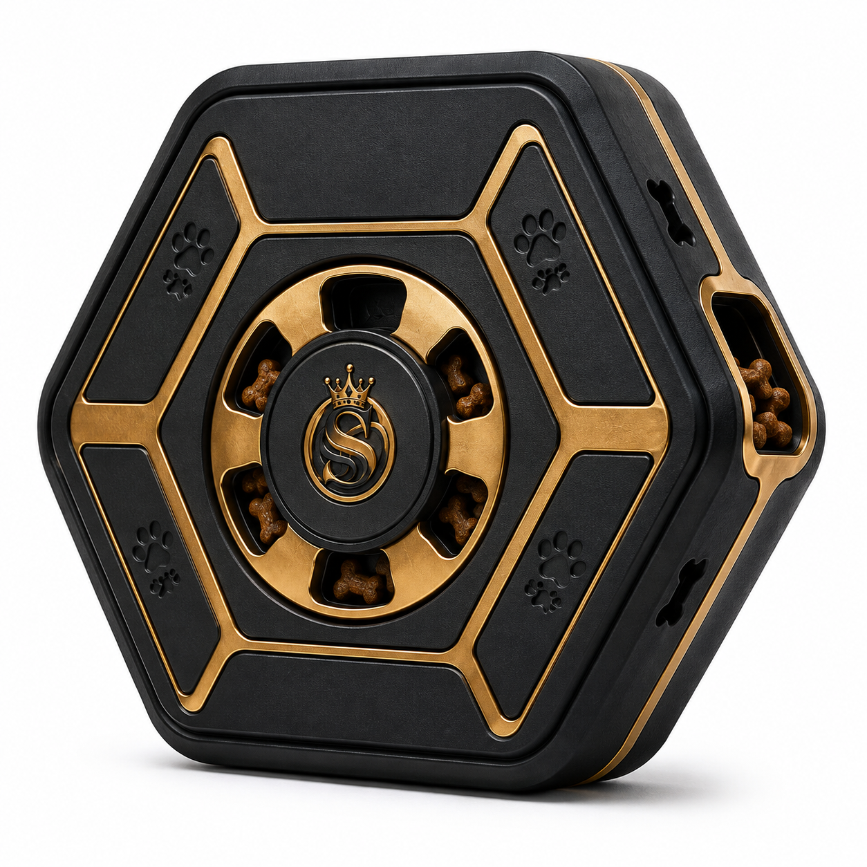 Hexagonal Interactive Treat Puzzle for Dogs